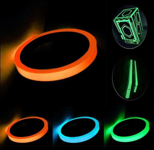 Binchi Outdoor Product Phosphoreszierendes Sicherheitswarnband in Aquamarin, wasserfest und abnehmbar, Länge: 1 m - Bild 1