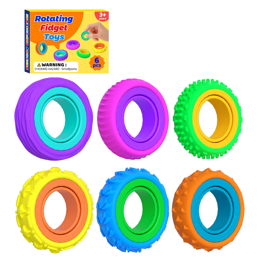 Schylling Fidget Toys Sensorikring, Silikon, Multicolour - Bild 2