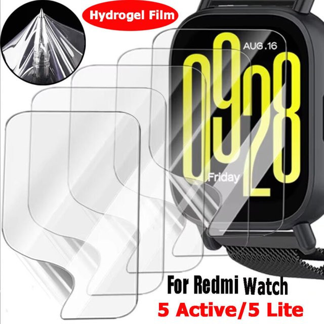 Xiaomi Hydrogel Films für Redmi Uhr 5 Aktive und 5 Lite, transparent - Bild 1