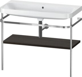 Duravit Möbelwaschtisch-Kombi Happy D.2 Plus mit Konsole, Nussbaum gebürstet, B: 97,5 cm, T: 49 cm - Bild 1