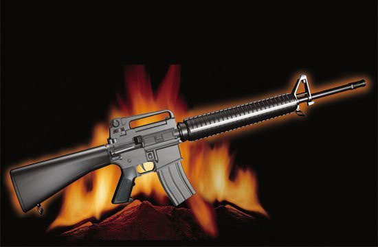 Trumpeter AR15/M16/M4 FAMILY-M16A3, Fahrzeuge, Schwarz - Bild 1