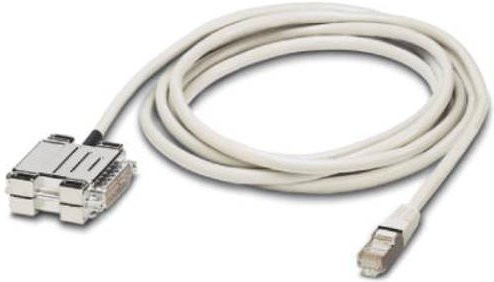 Phoenix Contact Adapterkabel D-SUB 9-polig Buchse auf RJ45 Stecker Ethernet/LAN, Länge: 2,50 m - Bild 1
