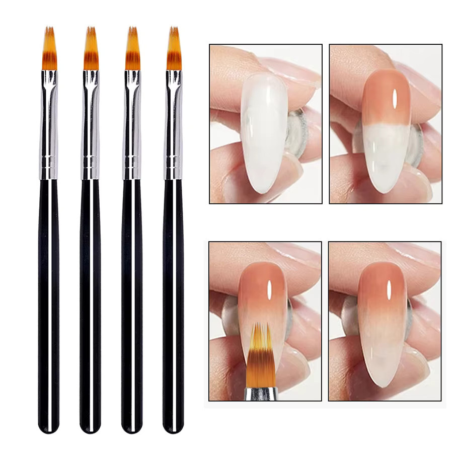 Art lalic Nail-Art-Pinsel, schwarz - Bild 4