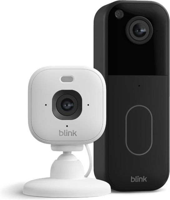 Blink Set mit Mini 2K+ Kamera und Video Doorbell 2 in Weiß - Bild 1