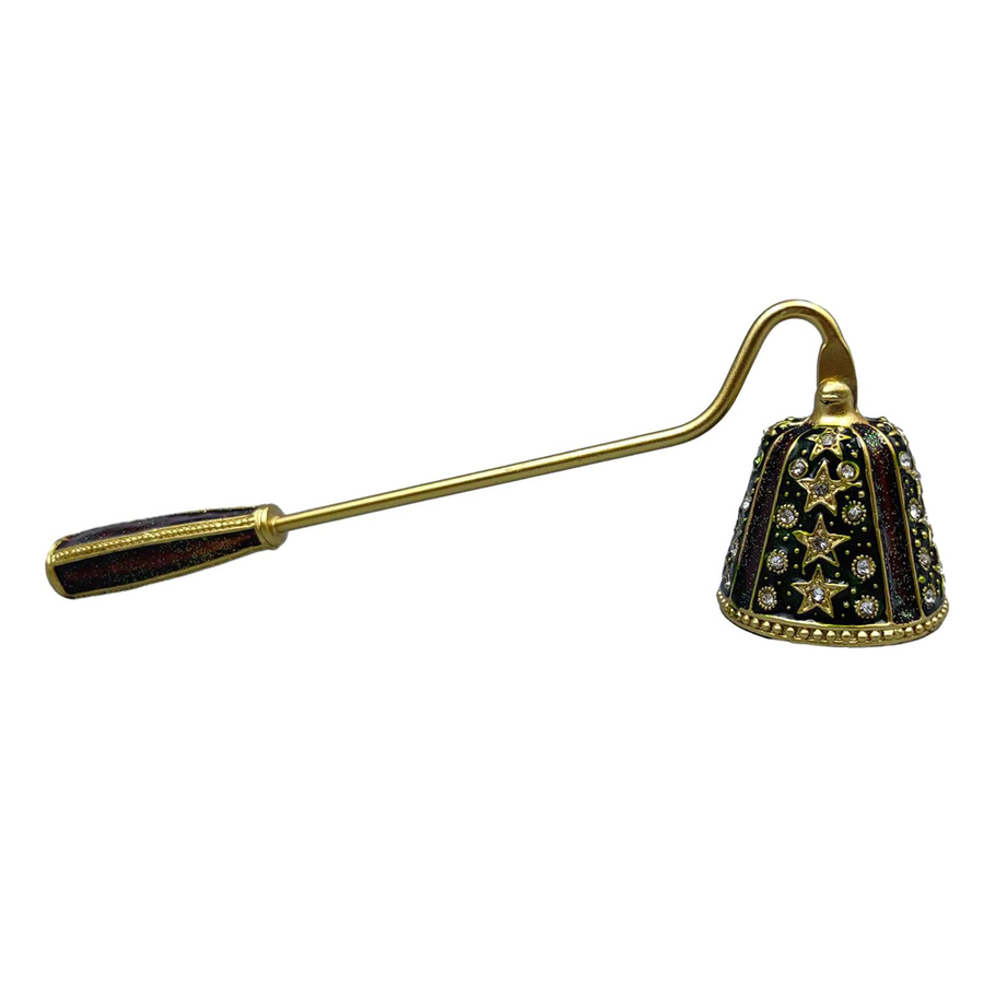 Kesoto Kerzenlöscher Snuffer im Retro-Design mit langem Griff in Gold, B/T/H: 19,0 x 6,0 x 6,0 cm - Bild 2