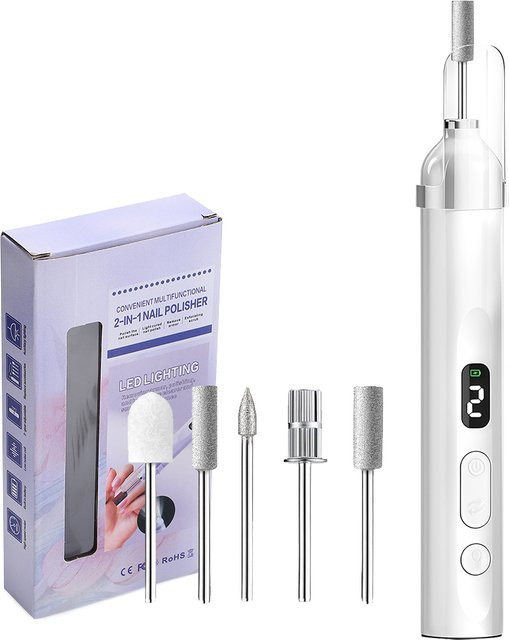 AFDEAL Elektrische Nagelbohrmaschine mit UV-Lampe, Maniküre-Set - Bild 1