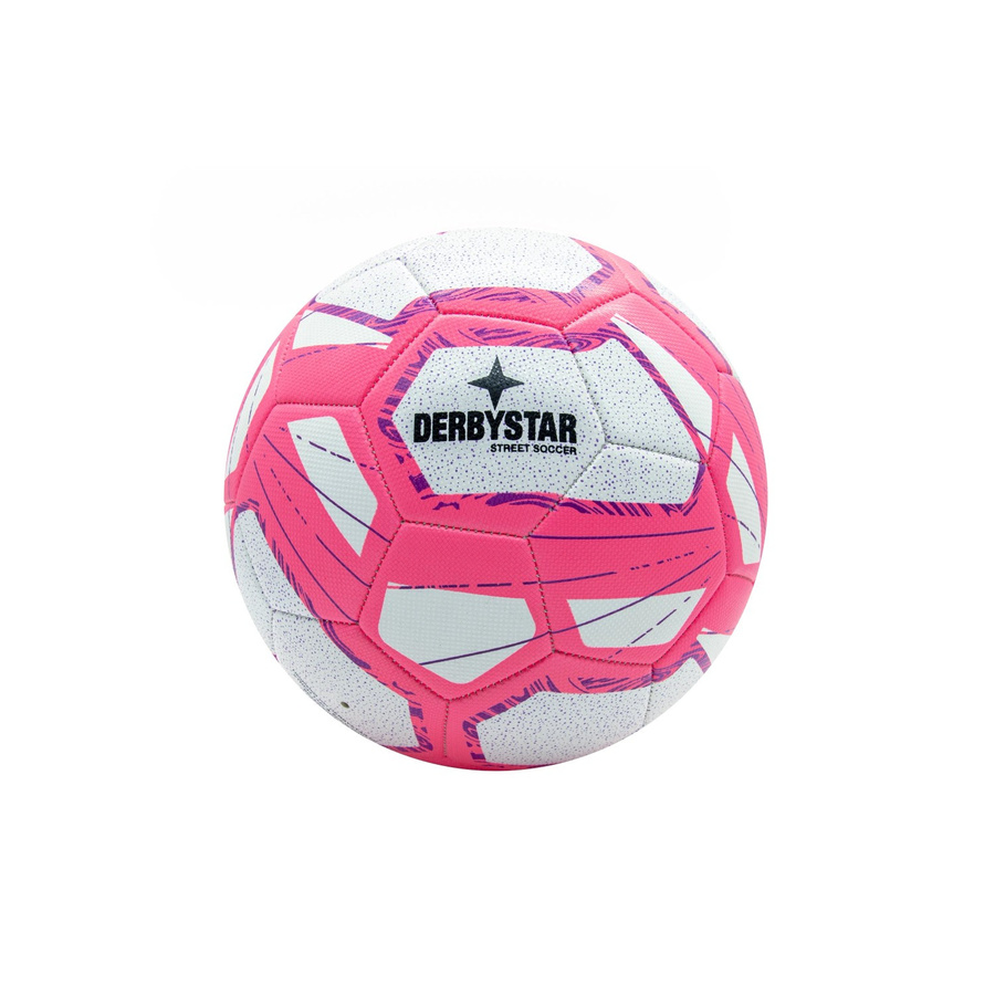 Derbystar Street Soccer Fußball Weiß-Pink Größe 5 - Bild 2