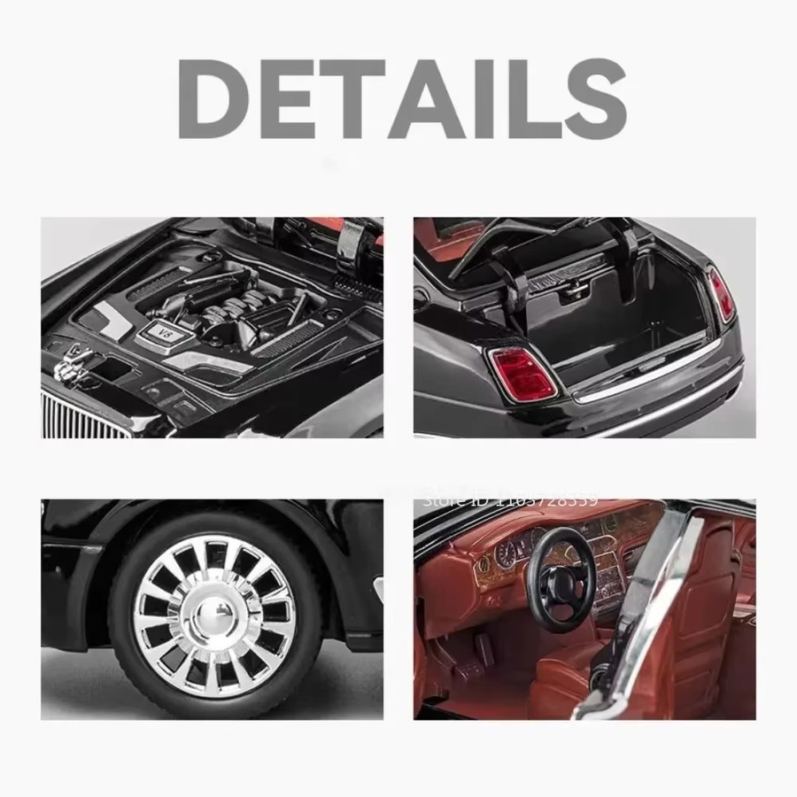 RMZ City Mulsanne Continental GT Modell Spielzeugauto, 1:24, Metall, mit Licht und Sound - Bild 2