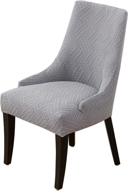 Yiran Furniture Sesselbezug aus Jacquard-Polyester mit Blattmuster, B/T/H: 46 x 46 x 51 cm - Bild 1
