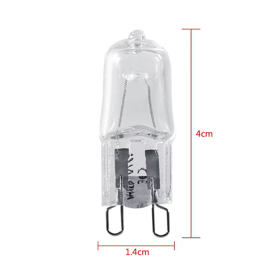 YOUTHINK Halogen Glühbirnen G9 Basis, 10 Stück, 40W, 120V, warmweiß, transparent - Bild 3