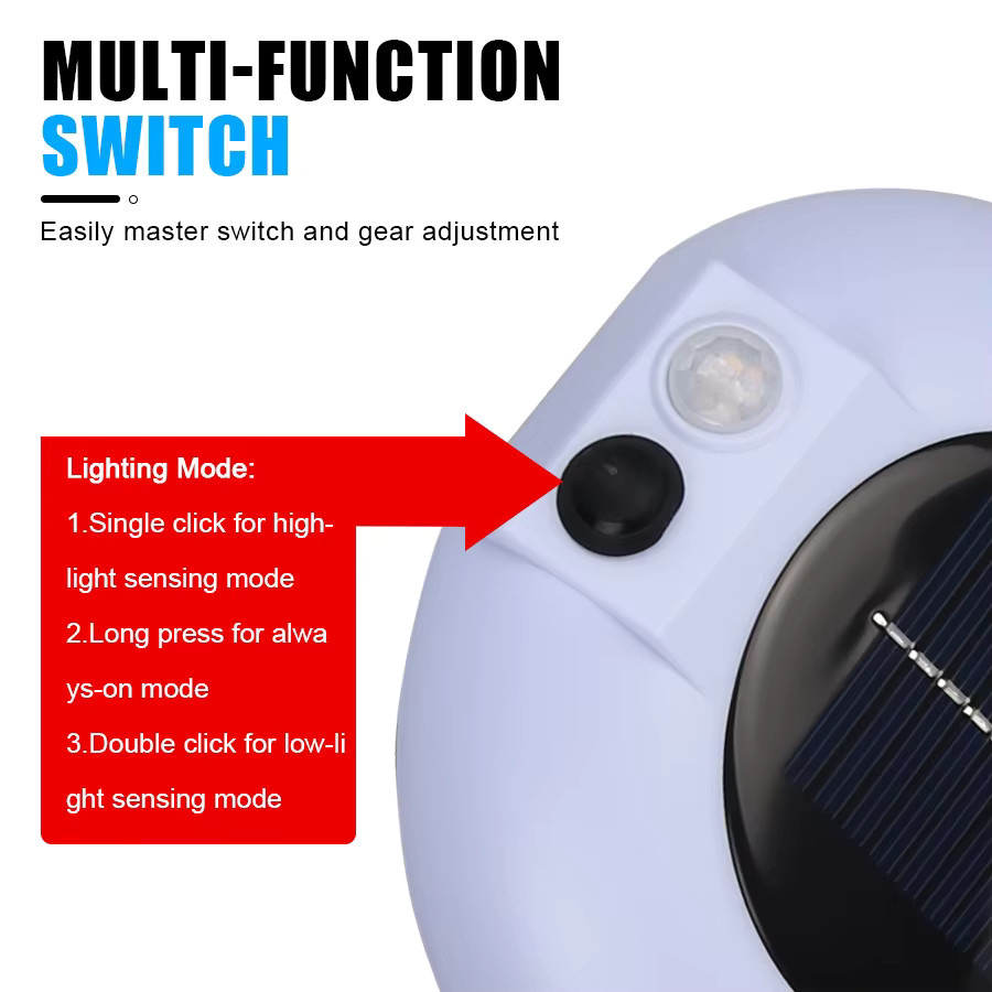 Heinast Moderne LED Solar Wandlampe in Weiß mit PIR Bewegungssensor für Garten und Außenbereich - Bild 3