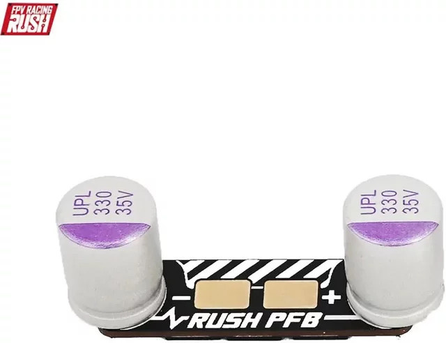 Rushfpv Rush Blade Power Filter Board in Schwarz für Rush Blades ESCs und Flight Controller Stacks für FPV Racing und Freestyle DIY Projekte - Bild 1
