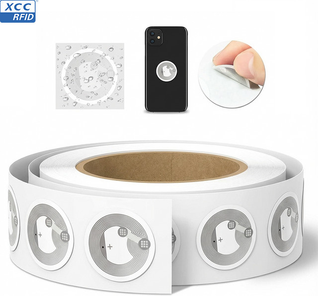 HENNCER NTAG215 NFC-Tags weiße Aufkleberkarten für alle NFC-fähigen Smartphones - Bild 1