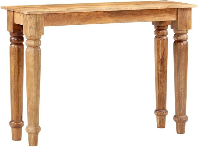vidaXL Konsolentisch aus massivem Mangoholz in Braun, B/T/H: 110 x 35 x 77 cm - Bild 1