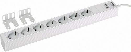 Rittal DK 7240.210 19 Zoll Netzwerkschrank-Steckdosenleiste mit Schutzkontaktsteckdose in Grau - Bild 1