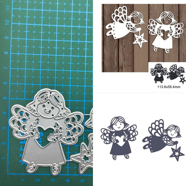 Metall Stanzformen Engel für Scrapbooking und DIY Bastelarbeiten - Bild 1