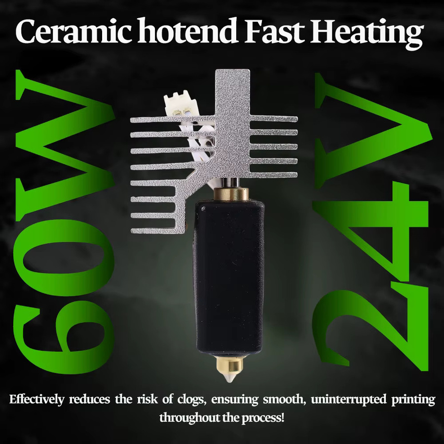Elegoo Upgrade-Hotend-Kit für Centauri Carbon FDM 3D-Drucker mit Düsen in 0,2 mm, 0,4 mm, 0,6 mm und 0,8 mm - Bild 2