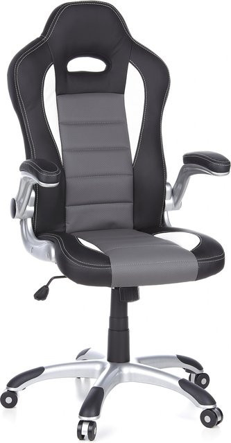 hjh OFFICE Gamingstuhl GAME SPORT in Schwarz mit Armlehnen und Sportsitzdesign aus Kunstleder - Bild 1