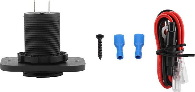 12V Doppel-USB-Anschlussbuchse für das Auto als Zigarettenanzünder-Splitter und Ladegerät in Schwarz mit USB-A Anschlüssen - Bild 1