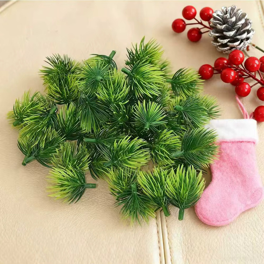 Künstliche Kiefernnadeln in Grün für Weihnachts-, Party- und Hochzeitsdekoration sowie DIY-Geschenke - Bild 2