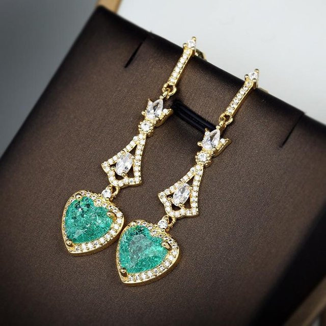 YIRAN Jewelry 5 Ohrringe, Kristall, Antik, Damen, Schwarz - Bild 1
