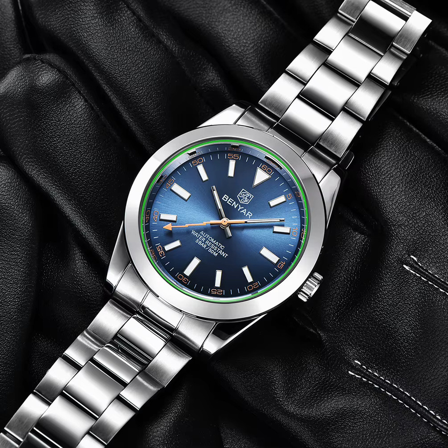 BENYAR Armbanduhr Automatik, Edelstahl, 41 mm, Herren - Bild 3