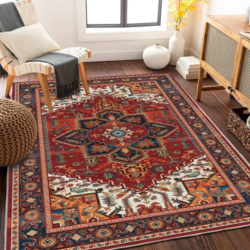 VIKAMA Verdickter Persischer Retro-Teppich in Multicolour für Wohnzimmer und Schlafzimmer - Bild 2