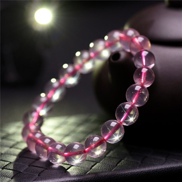 MUKO GEMS Armband, rosa Rosenquarz, Kristall, Unisex - Bild 1