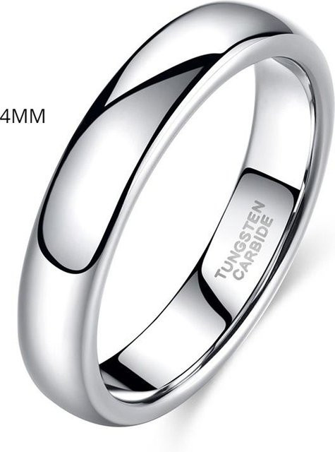 POMOiii Ring Wolframstahl, Weiß, Unisex - Bild 1