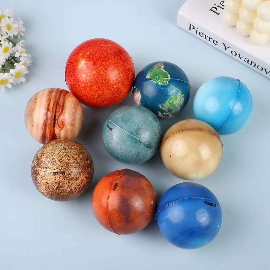 soulbao Sonnensystem-Planet-Schwamm-weiche Bälle, 10-teiliges Set, Weltraum, Bunt / Mehrfarbig - Bild 3