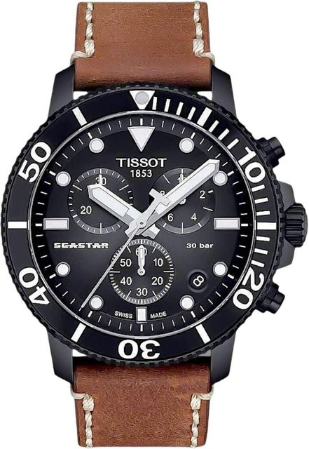 Tissot Armbanduhr Seastar, Quarz, Edelstahlgehäuse, 45,5 mm, Herren - Bild 1