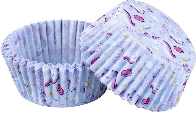 Zenker Muffinförmchen Einhorn, Multicolor, 50 Stück, Durchmesser: 5 cm - Bild 1