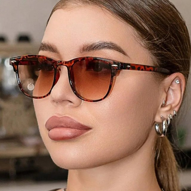 Sumory Sonnenbrille Rund, Vollrand, Braun, Unisex - Bild 1