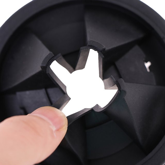 InSinkErator Abwasser-Spritzschutzring aus Kunststoff in Schwarz mit Dreipunkt-Schnallen für den Wasserablass - Bild 1