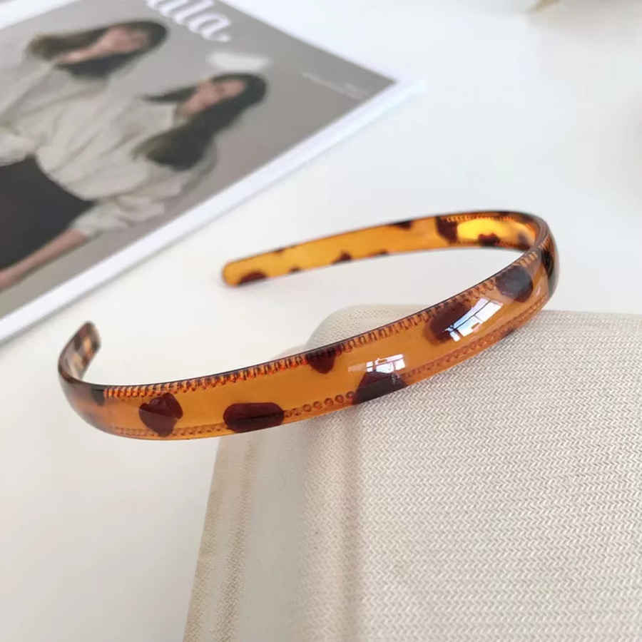 HugesGirl Stirnbänder, Leopard, Schwarz, 1,5 cm Breite, Damen, Mädchen - Bild 3