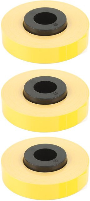 GoolRC Etikettierband Set aus 3 Rollen, gelb, reißfestes PET, Breite: 9 mm, Länge pro Rolle: 8 m - Bild 1