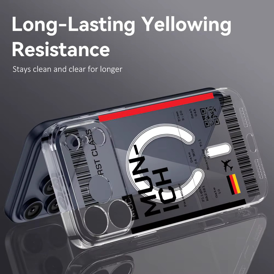 Magnetische Handyhülle für Apple iPhone 17 16 15 14 13 12 11 Pro Max Plus Transparent Stoßfest und Kratzfest - Bild 4