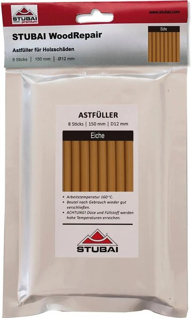 Stubai Astfüller Wood-Repair Sticks Eiche in Braun, 8 Stück, Länge: 150 mm - Bild 1