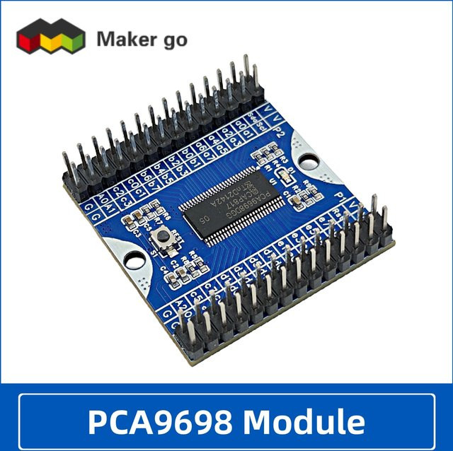 QSZNTEC PCA9698 Modul I2C Kaskaden-40-Kanal-IO-Erweiterungsmodul GPIO Erweiterungsplatine in Blau - Bild 1