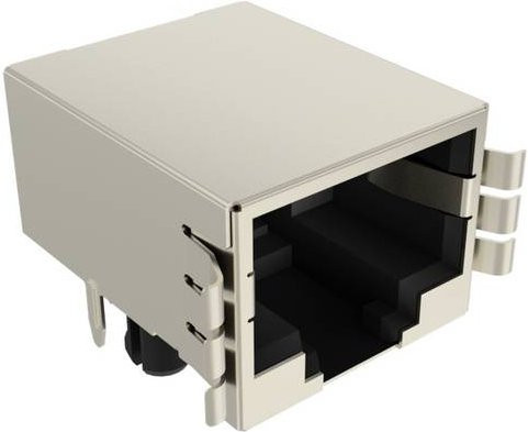Amphenol RJULE4218201 Ethernet LAN Anschluss in Silber - Bild 1