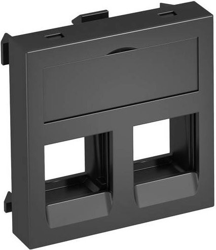 OBO Bettermann Abdeckung Datentechnikträger in Grau, B/H/T: 4,5 x 4,5 x 0,9 cm - Bild 1