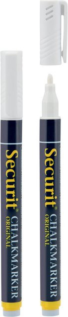 Securit 2er-Set Flüssigkreidemarker mit Rundspitze 1-2mm in Weiß - Bild 1