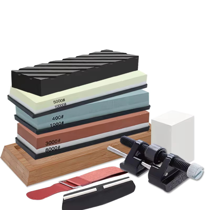 WXCOO Profi Messer Schärfset mit Winkel Guide und Schleifstein Kit in Multicolour - Bild 6