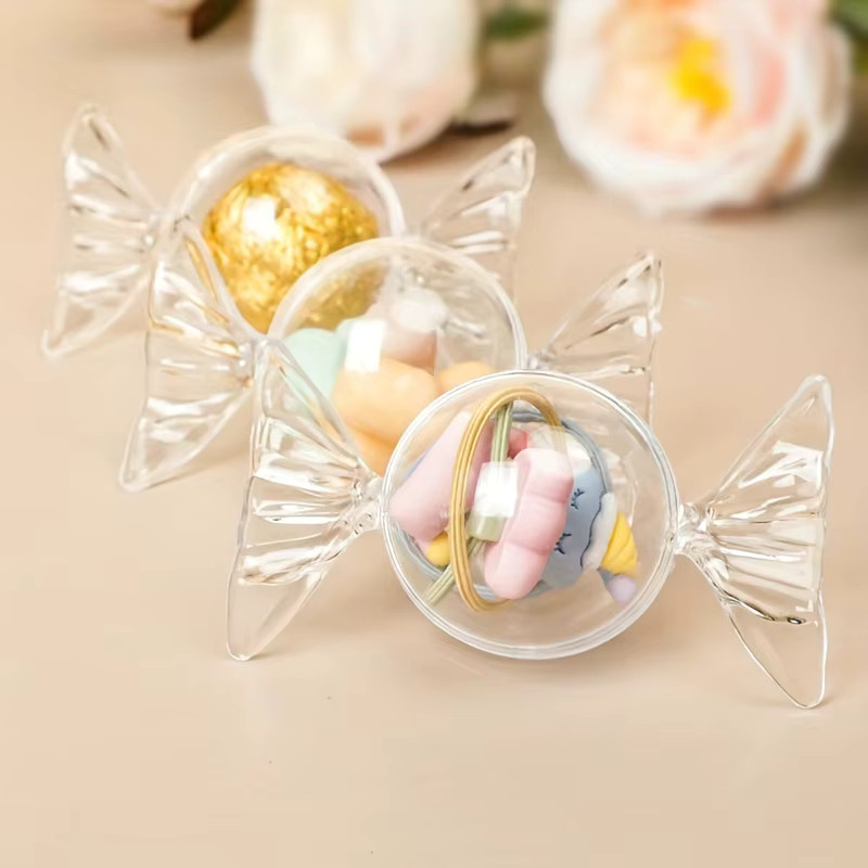 12 Stück transparente Süßigkeitenschachteln aus Kunststoff für Geschenke und Geburtstagsfeiern - Bild 2