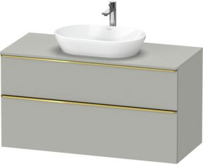 Duravit Waschtischunterschrank D-Neo in Grau Matt mit Schubladen und Türen, Wandmontage, B/T/H: 120 x 55 x 66,4 cm - Bild 1