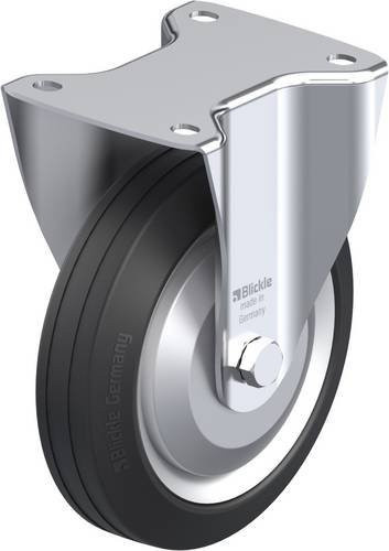 Blickle Bockrolle B-V 182R-FA in Schwarz und Grau aus Stahl mit einem Rad-Durchmesser von 180 mm und einer Tragfähigkeit von maximal 170 kg - Bild 1
