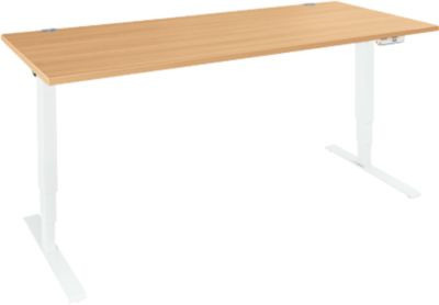 Schäfer Shop Genius Schreibtisch AERO FLEX elektrisch höhenverstellbar Buche/weiß mit Memorypanel B/T/H: 160 x 80 x 120 cm