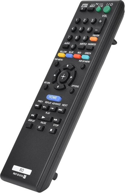 Ersatz-Fernbedienung Commander für Sony RMt B107A in Schwarz - Bild 1