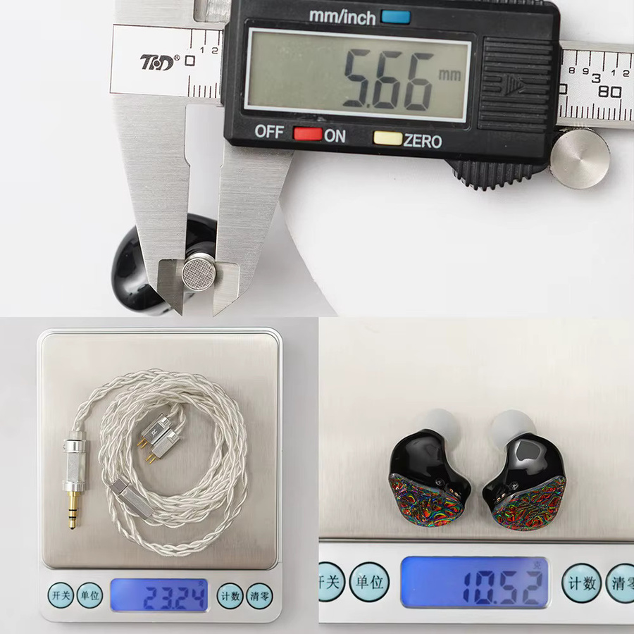 PULA PA02 HiFi-Kopfhörer Hybrid In-Ear-Monitore mit 1DD+4BA Treibern, Hi-Res Audio, Multicolour, 3,5 mm Jack - Bild 5