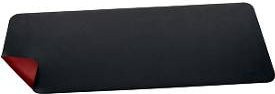 Schreibtischunterlage Sigel aus Kunstleder, beidseitig nutzbar und einrollbar, schwarz-rot, B: 80 cm, T: 30 cm, H: 0,2 cm - Bild 1